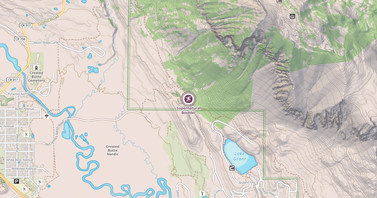 Map preview of Supernatural Boulder