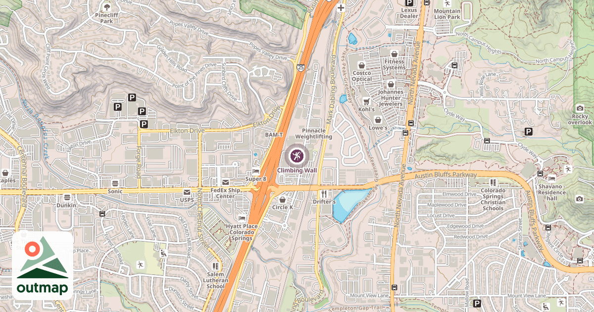 Map of Climbing Wall
