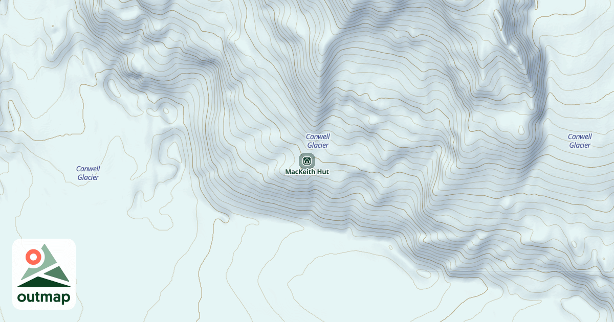 Map of MacKeith Hut