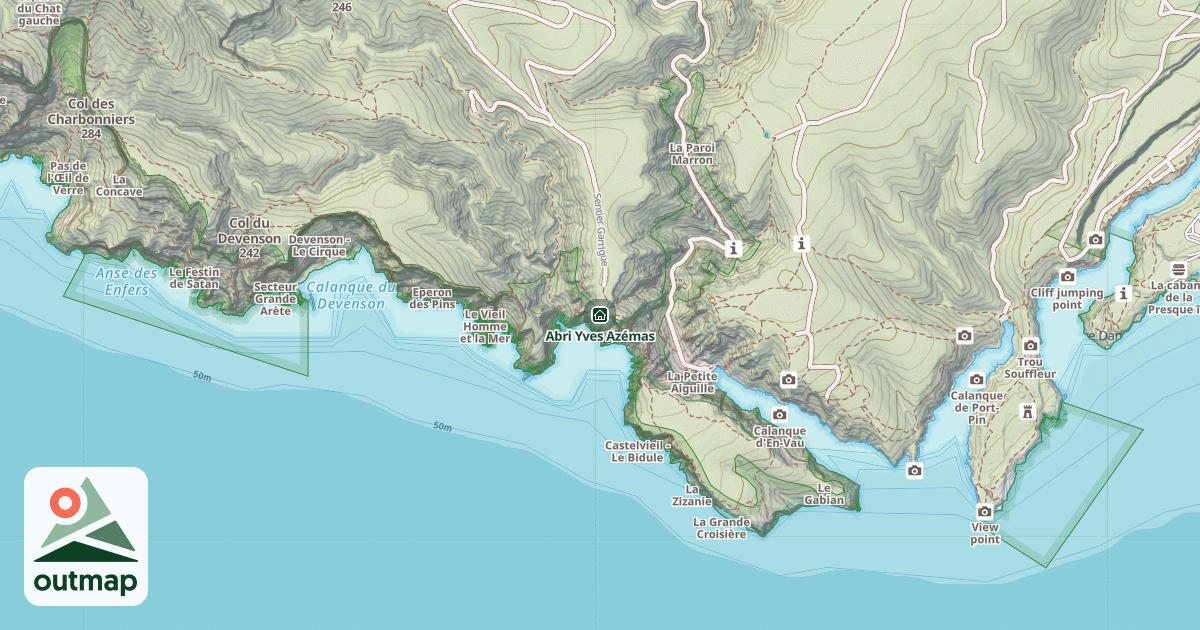 Map of Abri Yves Azémas