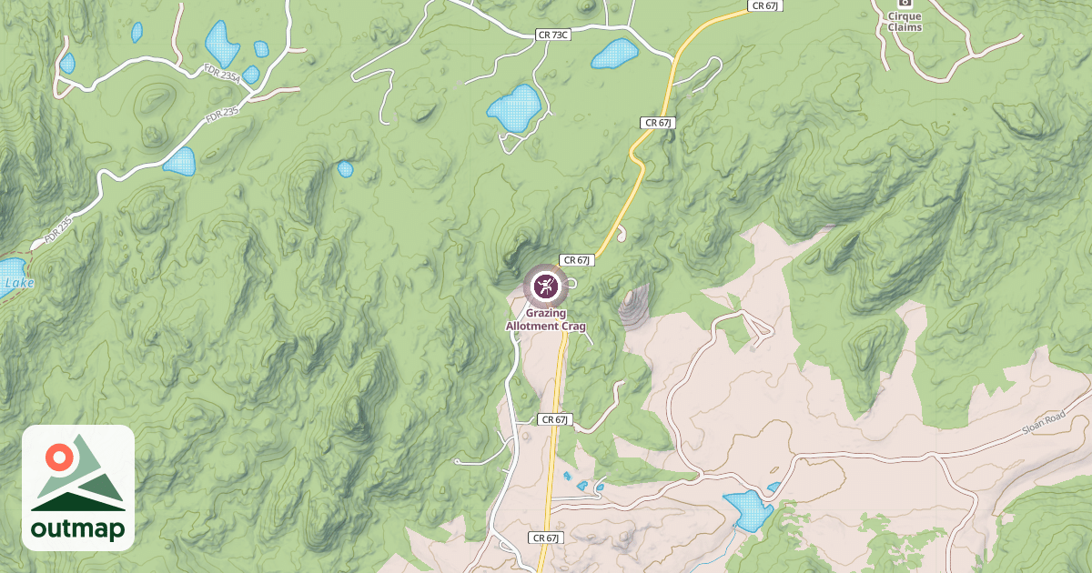 Map of Grazing Allotment Crag