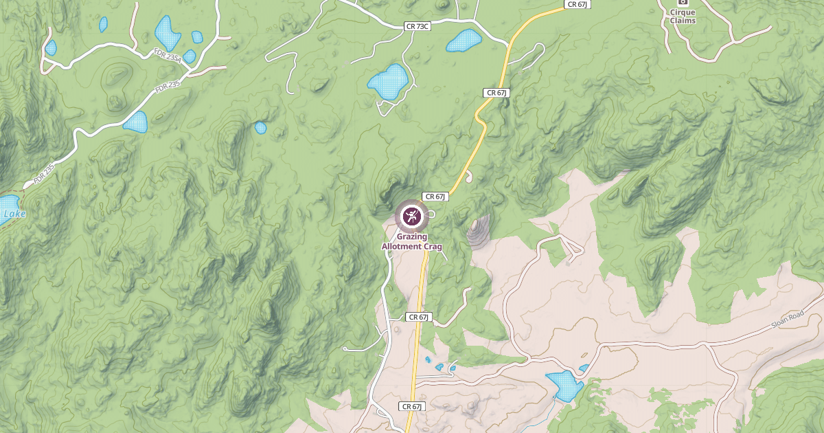 Map preview of Grazing Allotment Crag