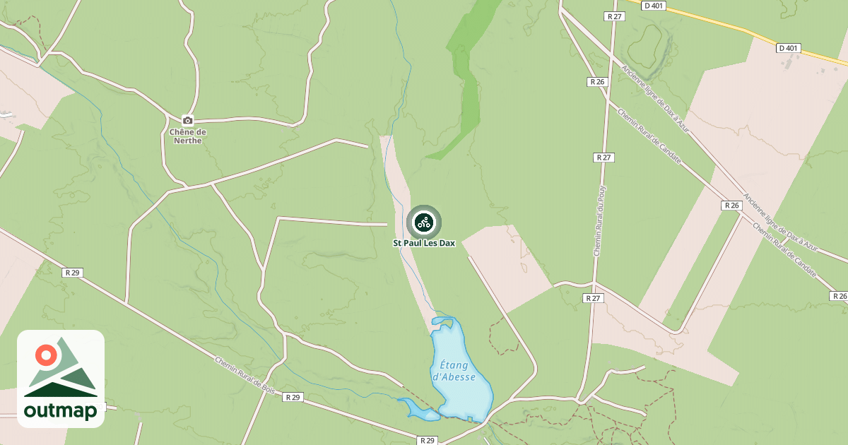 Map of St Paul Les Dax