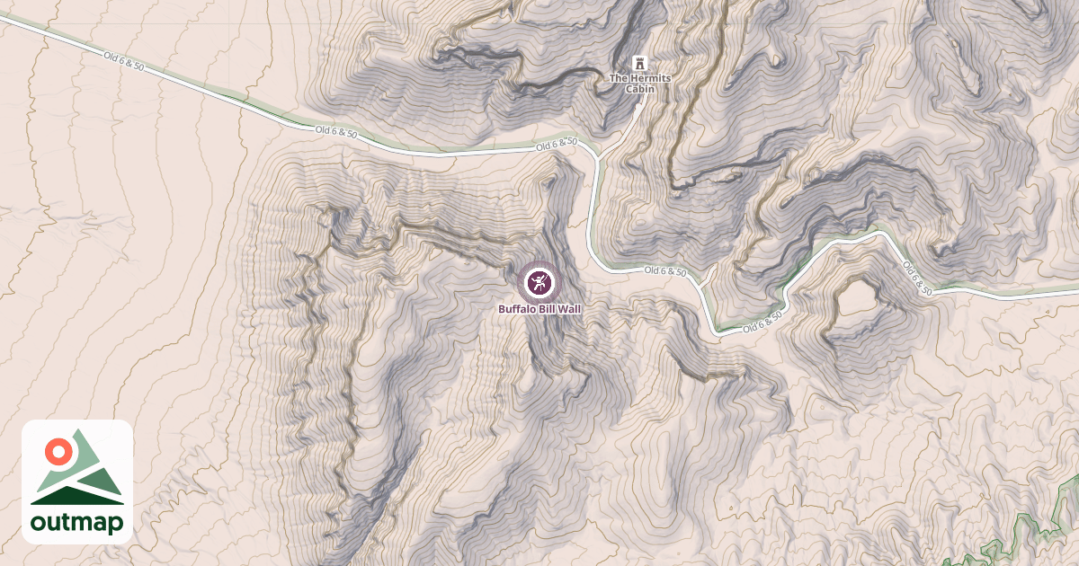 Map of Buffalo Bill Wall