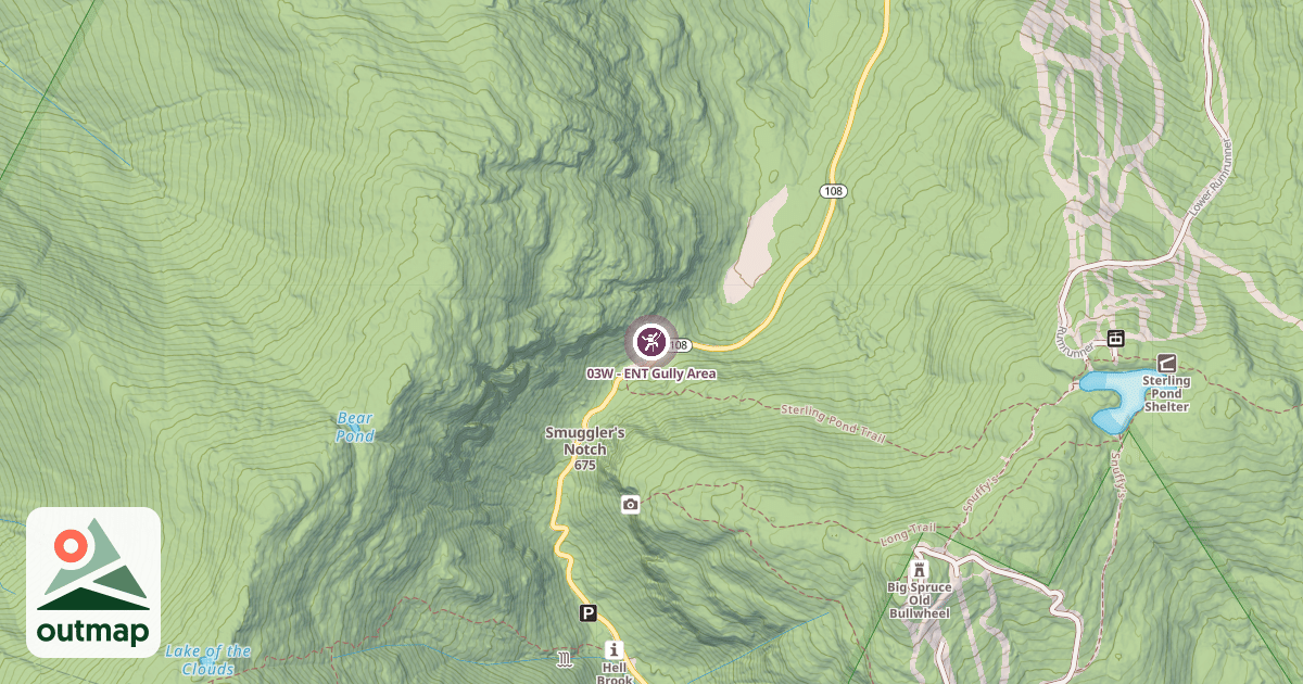 Map of 03W - ENT Gully Area