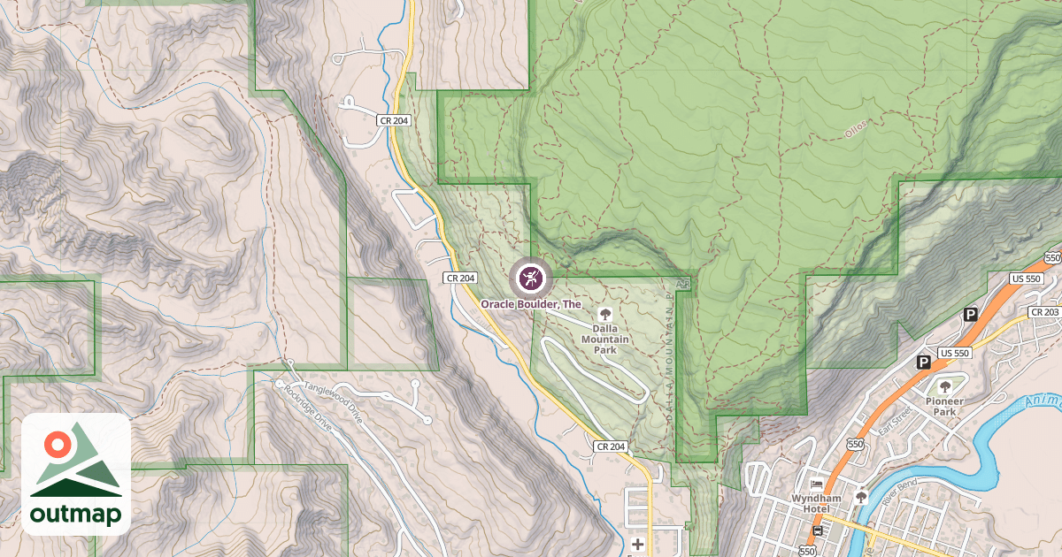 Map of Oracle Boulder, The