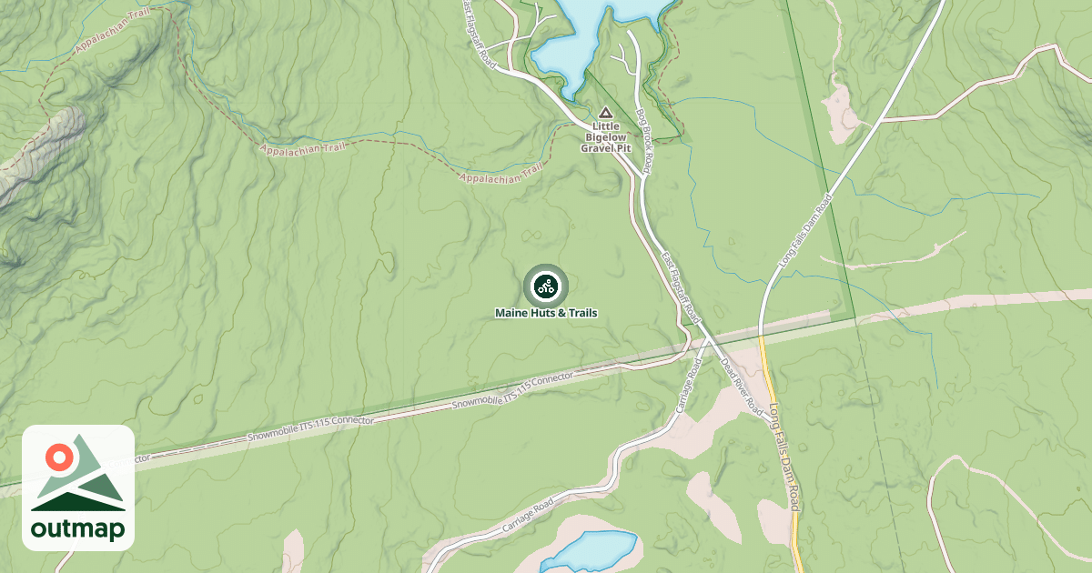 Map of Maine Huts & Trails