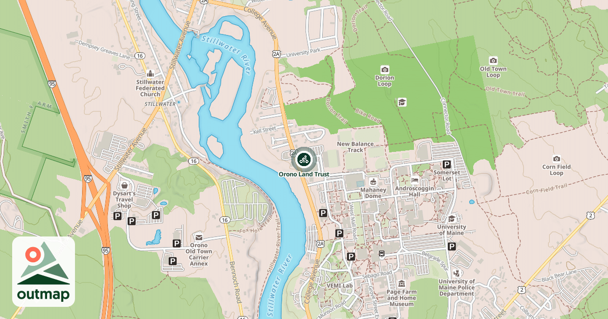 Map of Orono Land Trust