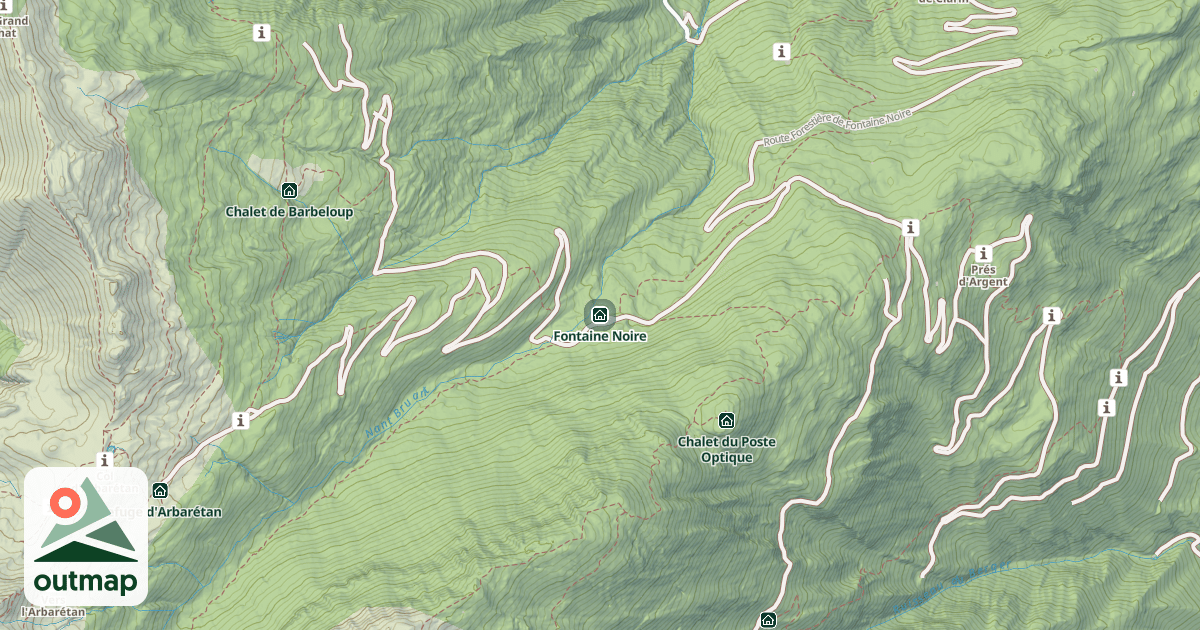Map of Fontaine Noire