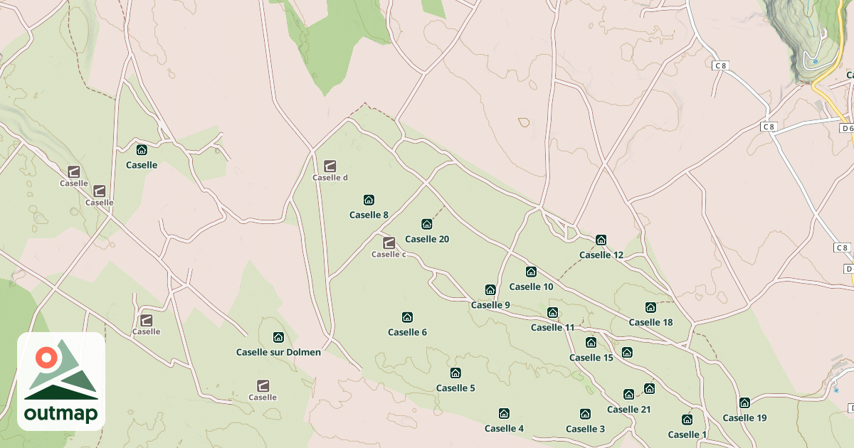 Map of Caselle 20
