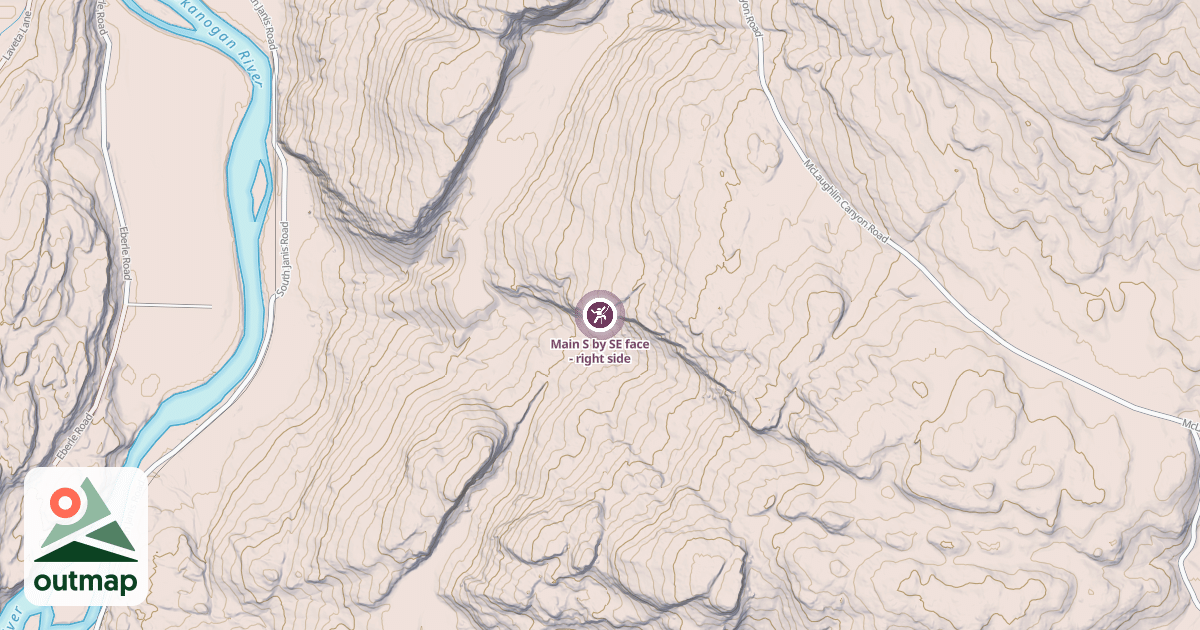 Map of Main S by SE face - right side