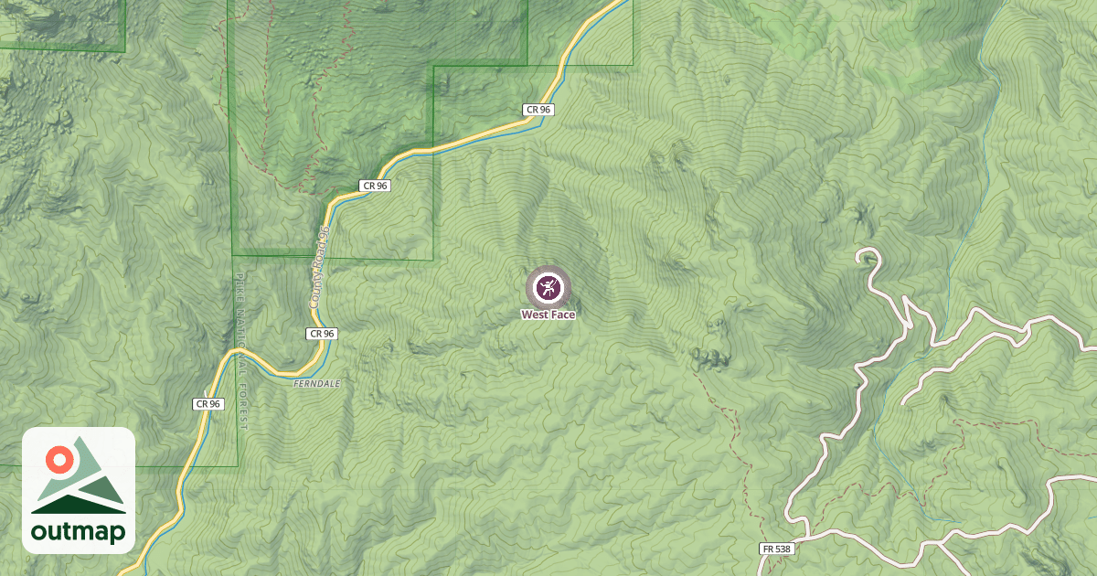 Map of West Face