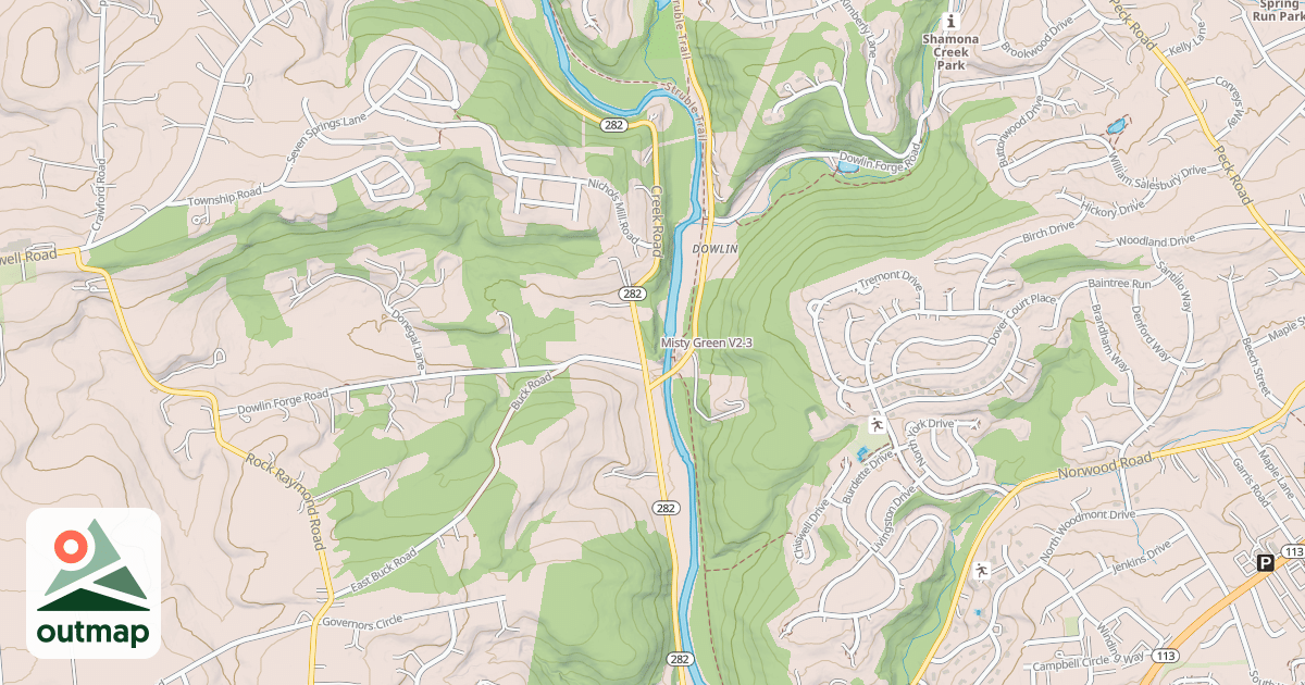 Map of Misty Green