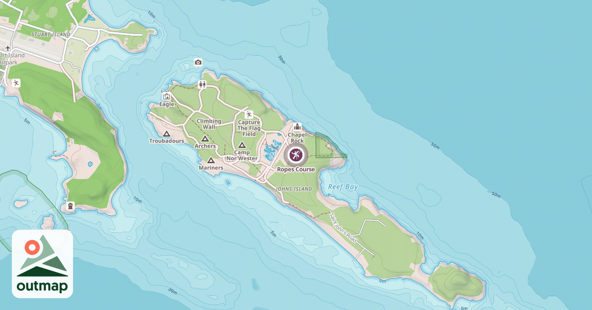 Map of Ropes Course