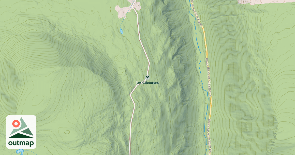 Map of Les Cabourons
