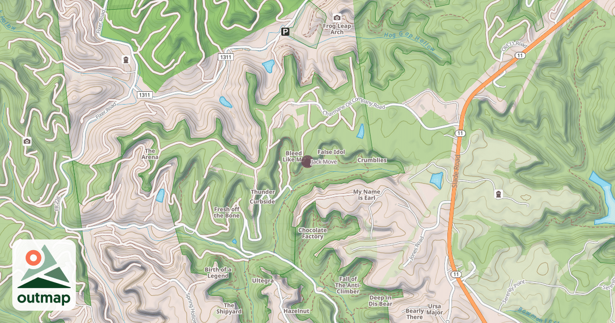 Map of Jack Move