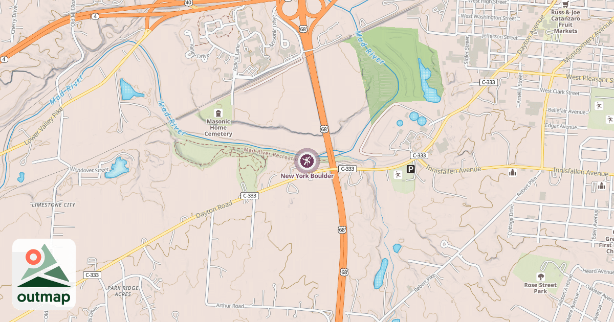 Map of New York Boulder