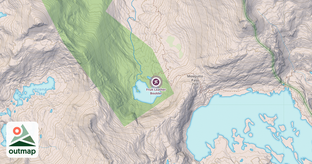 Map of Fruit Leather Boulder