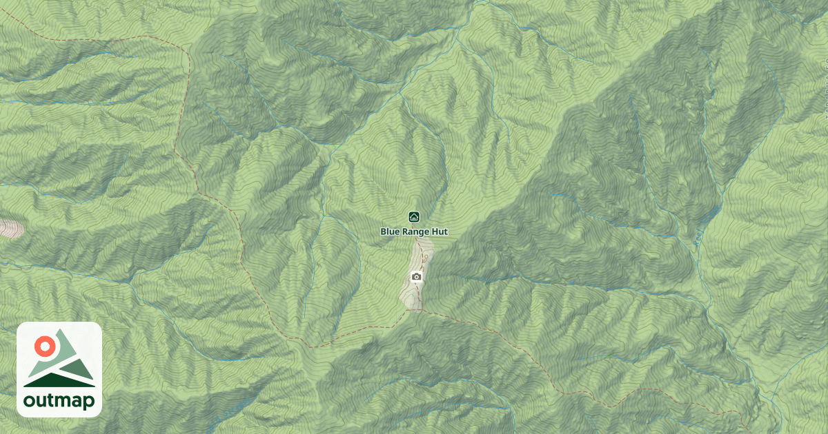 Map of Blue Range Hut