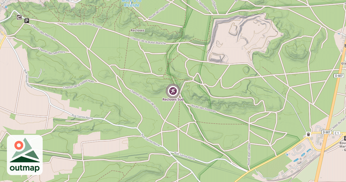 Map of Recloses Sud