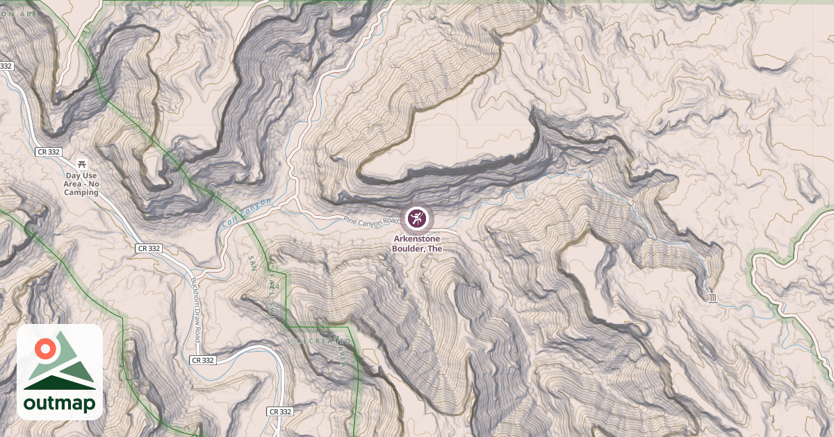 Map of Arkenstone Boulder, The