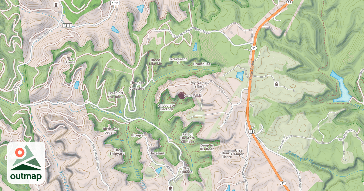 Map of Gene Wilder