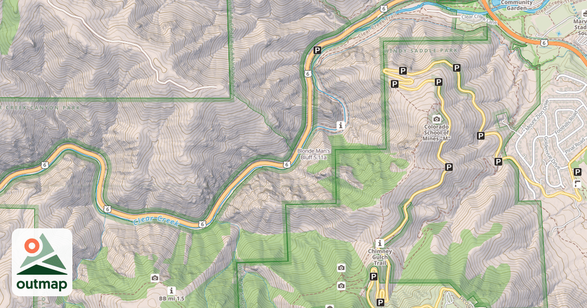 Map of Blonde Man's Bluff