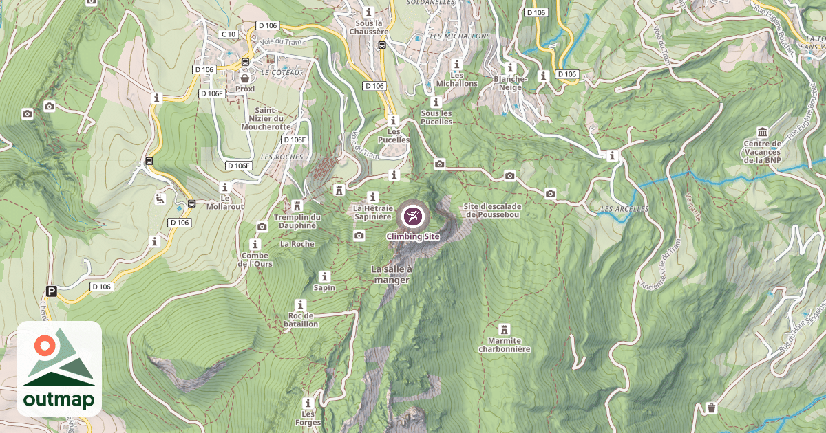 Map of Climbing Site