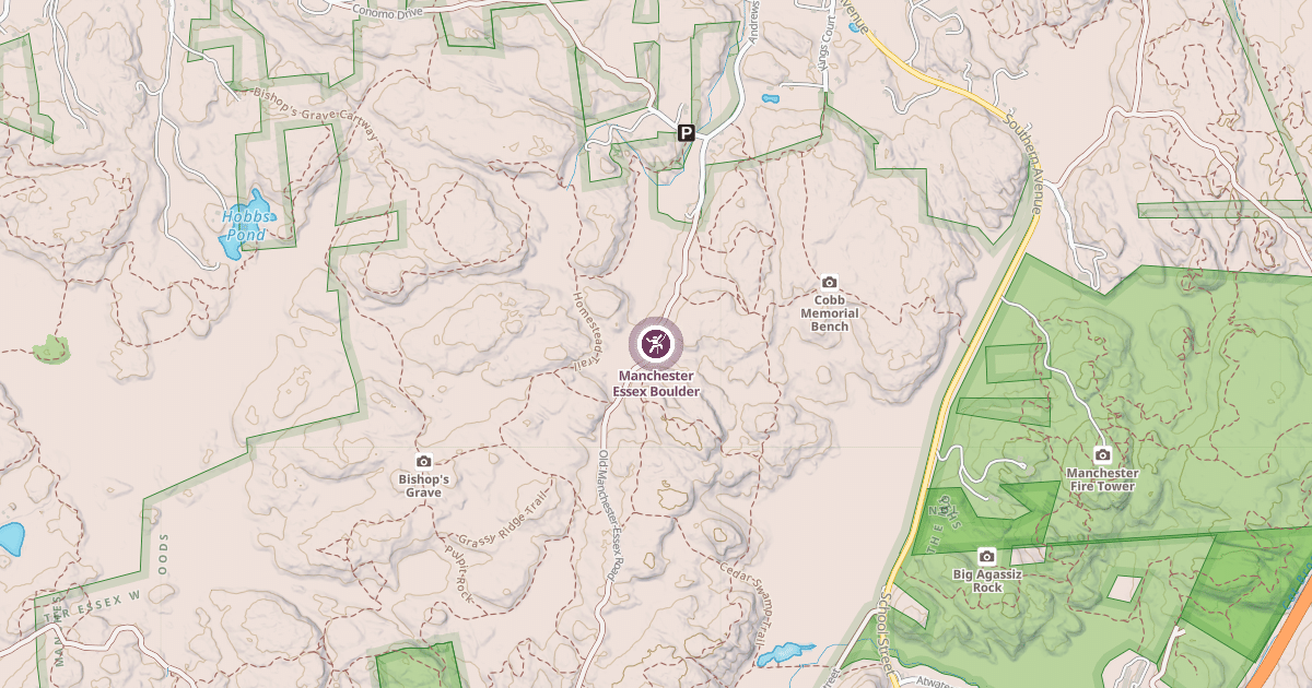 Map preview of Manchester Essex Boulder