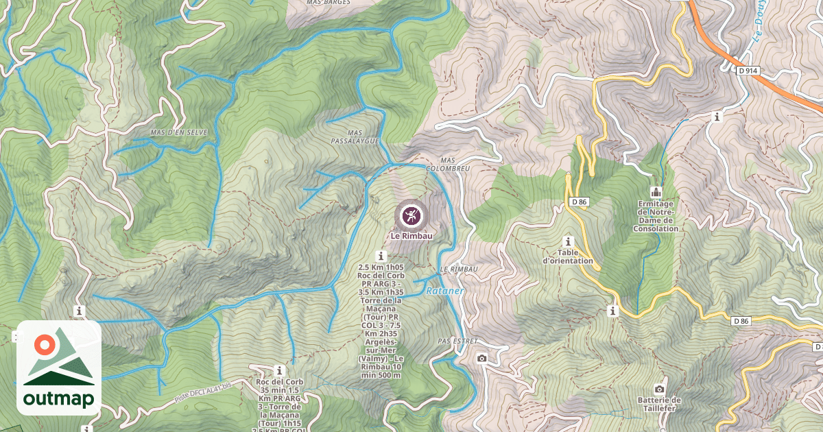Map of Le Rimbau