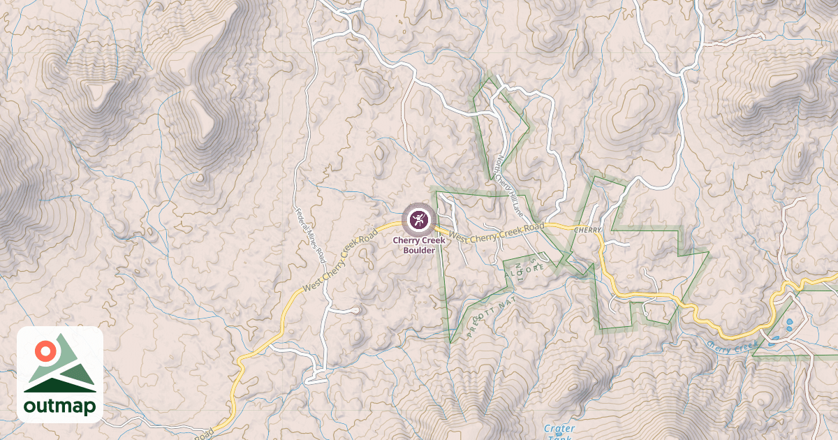 Map of Cherry Creek Boulder