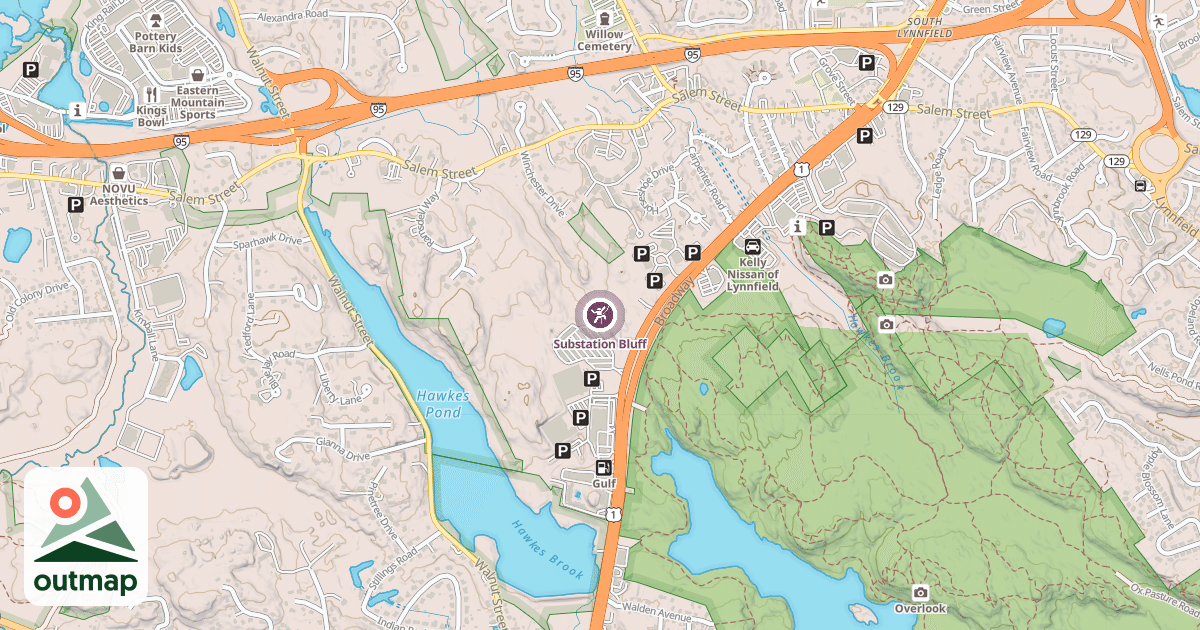 Map of Substation Bluff
