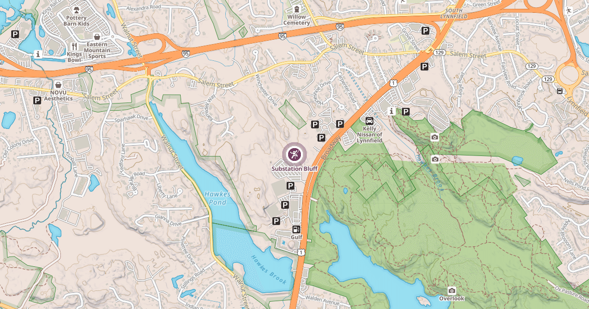 Map preview of Substation Bluff