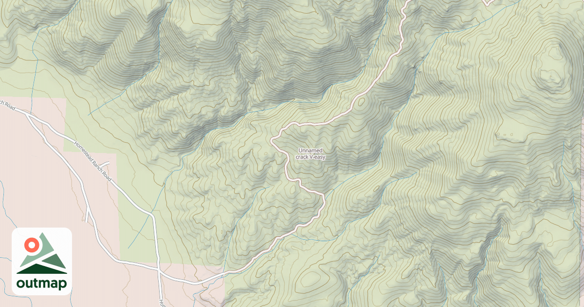 Map of Unnamed crack