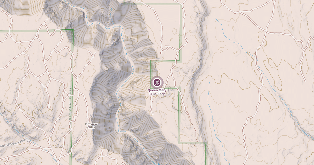 Map preview of Queen Mary II Boulder