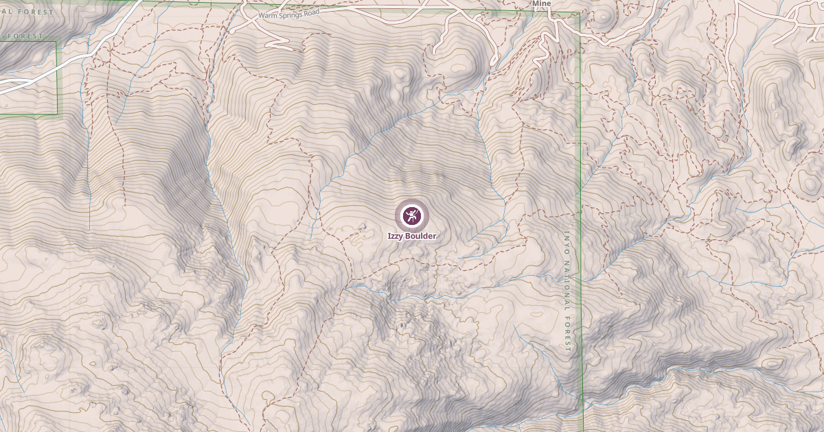 Map preview of Izzy Boulder