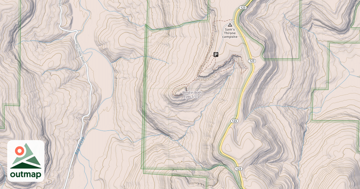 Map of Blind in Both Eyes