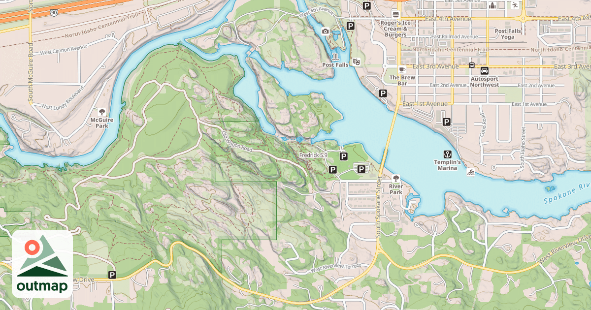 Map of Fredrick