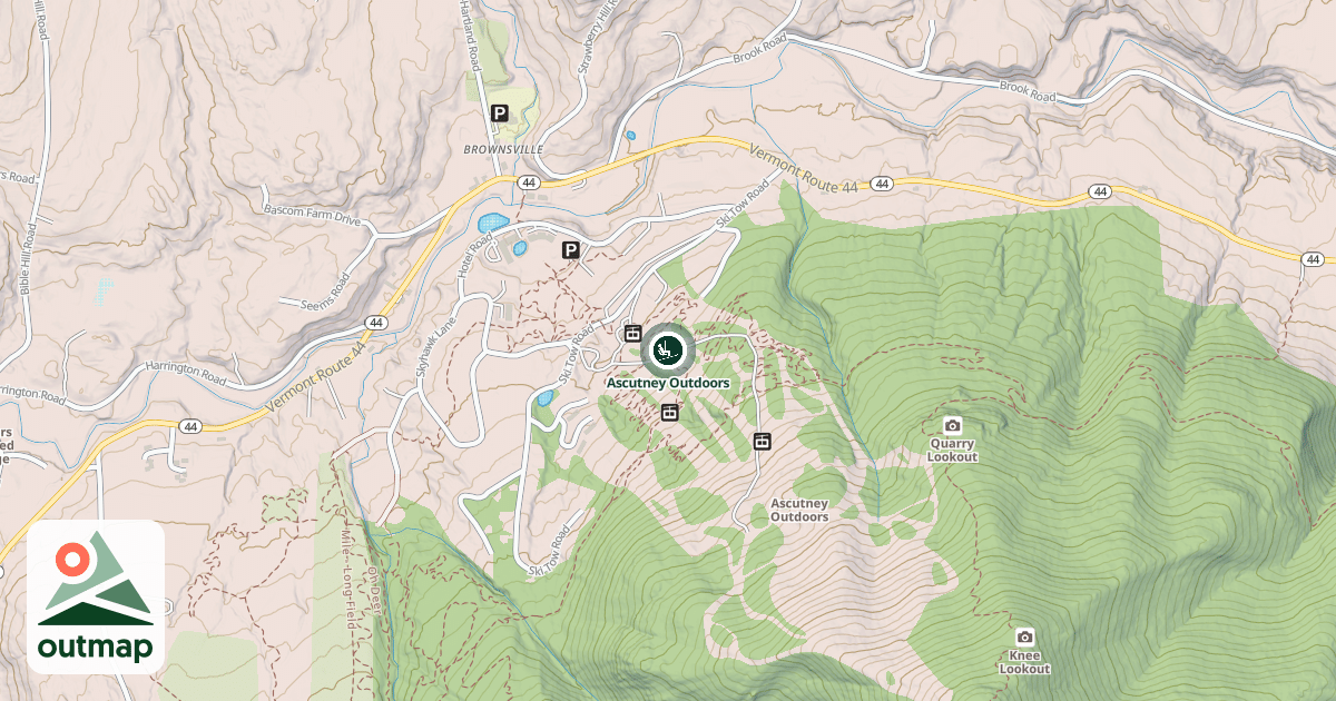 Map of Ascutney Outdoors