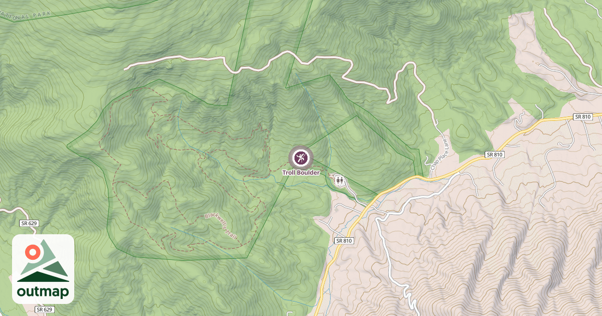 Map of Troll Boulder