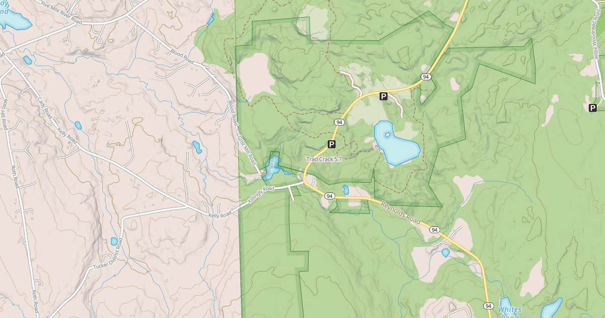 Map preview of Trad Crack