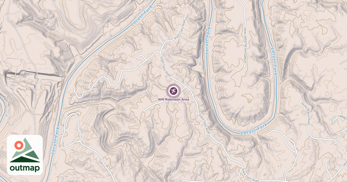 Map of Will Robinson Area
