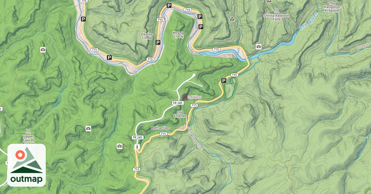 Map of Inhibitor