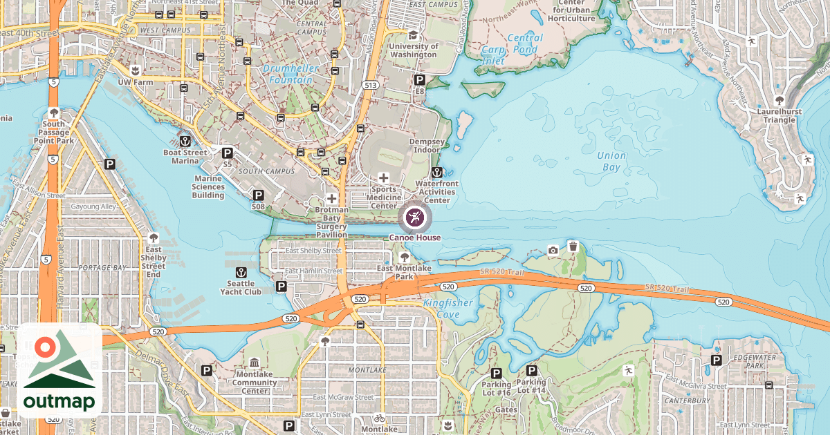Map of Canoe House