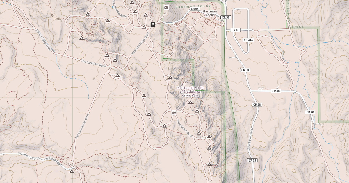 Map preview of Project to the right of Breakdance Crack.