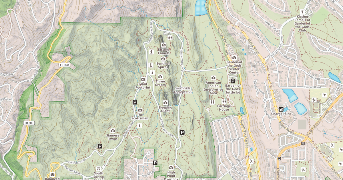 Map preview of South Side Topropes
