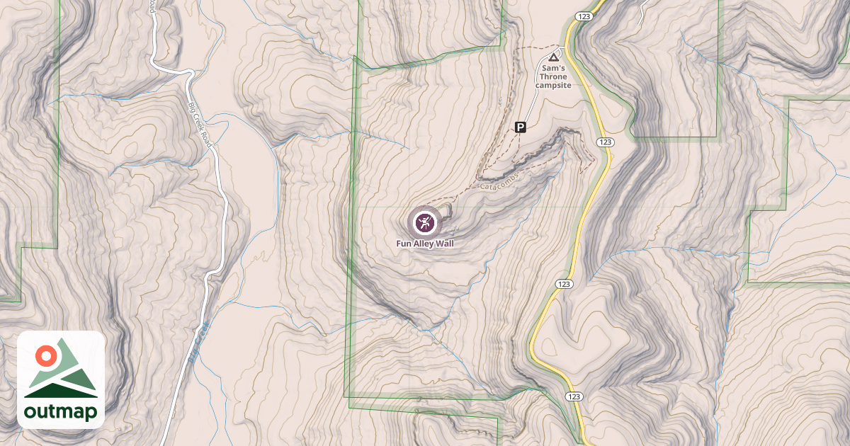 Map of Fun Alley Wall
