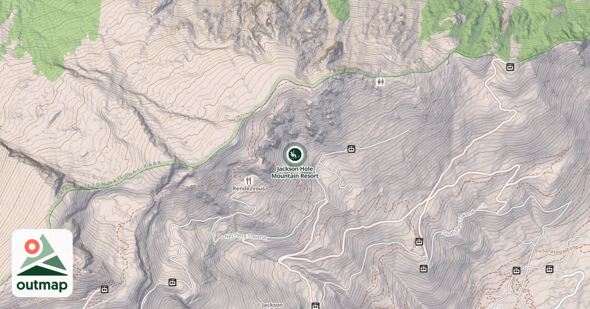 Map of Jackson Hole Mountain Resort