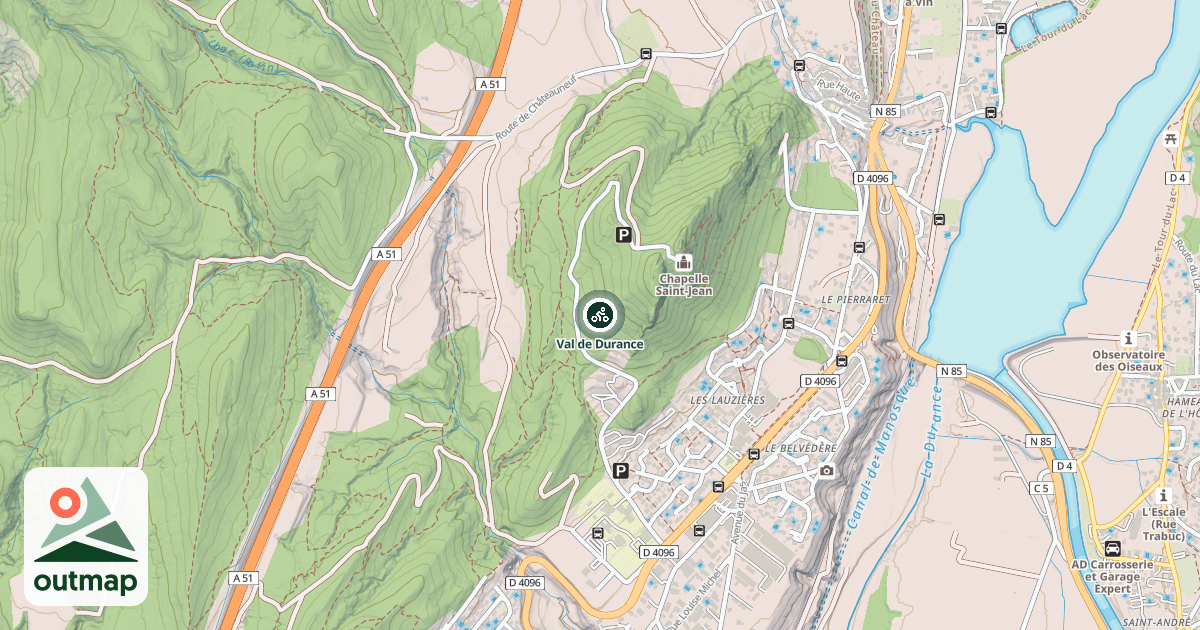 Map of Val de Durance