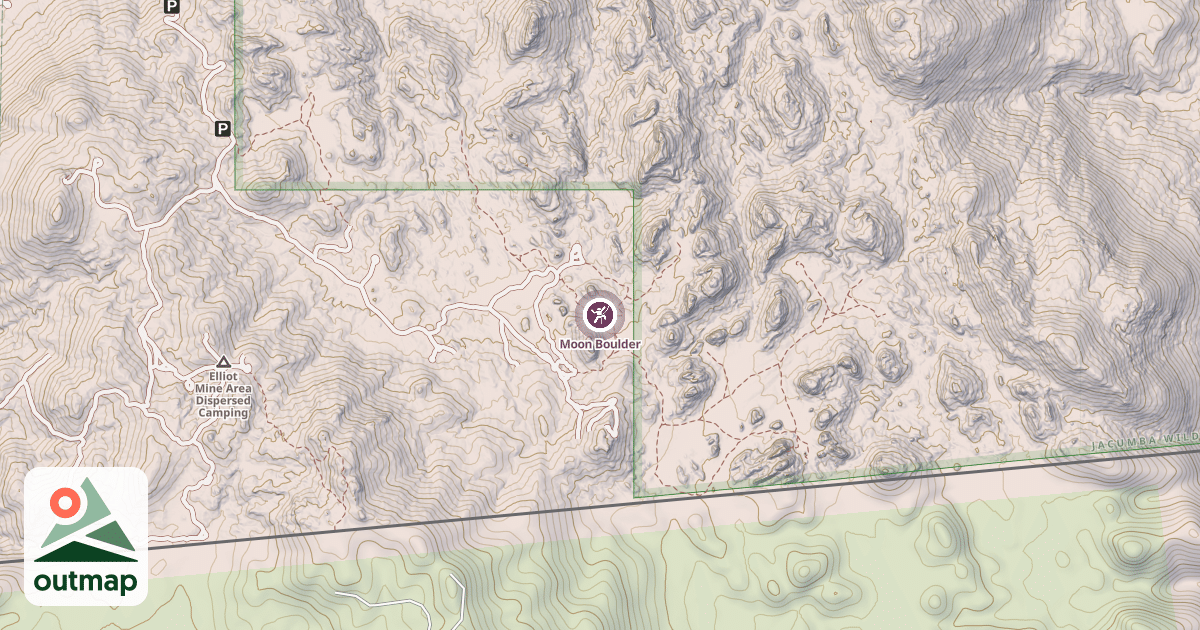 Map of Moon Boulder